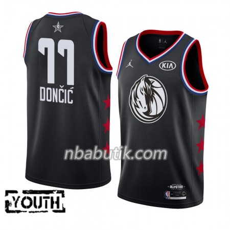 NBA Børn Trøje Dallas Mavericks Luka Doncic 77 2019 All-Star Jordan Brand Sort Swingman NBA Børn Trøje Dallas Mavericks Luka Doncic 77 2019 All-Star Jordan Brand Sort Swingman